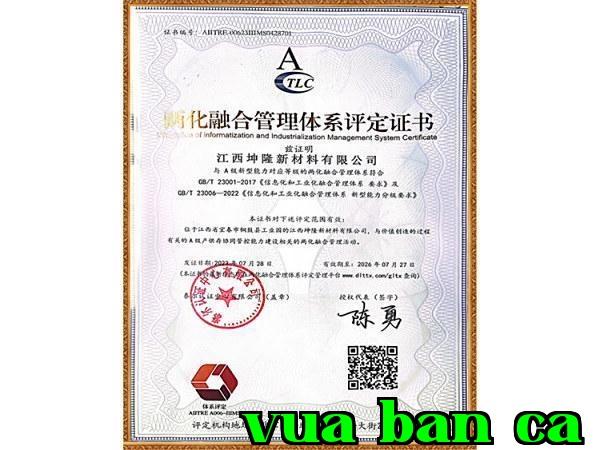 Chứng chỉ tích hợp hóa hai ngành